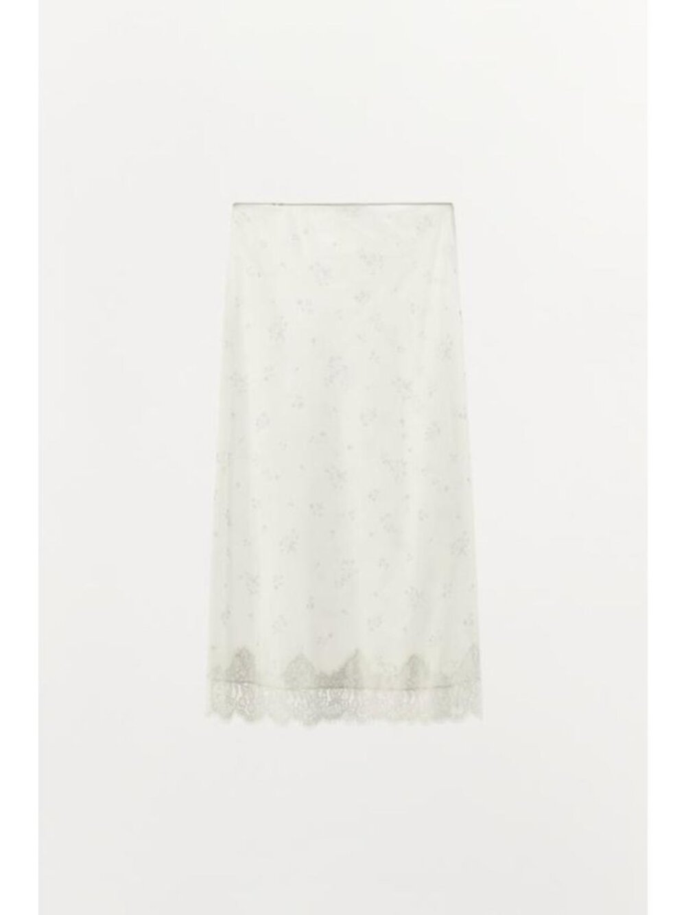ZARA FLORAL NYLON SKIRT - Picture 7 of 8